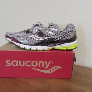 Saucony Men's Progrid Guide 6 Shoes Size 11.5M Silver/Red/Yellow with Box